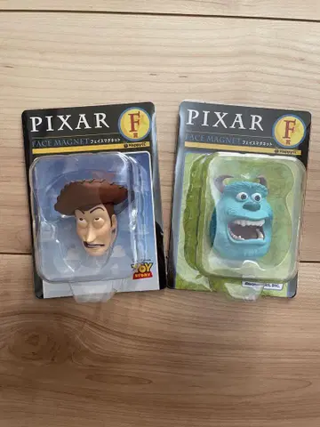 PIXAR 페이스 마그넷 우디 샐리 2개 세트