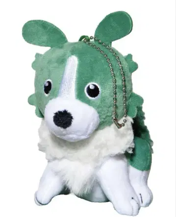 녹색과 노란색 사회 브로콜리 봉제 인형 키링, 미개봉 새상품