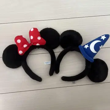 미니 마우스 & 미키 마우스 머리띠 세트