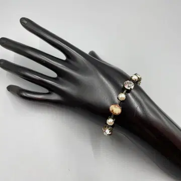 061 카메오 펄과 크리스탈 비즈 팔찌