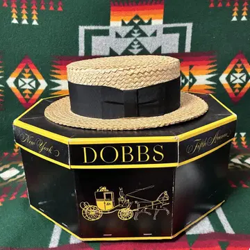 40년대 50년대 빈티지 Dobbs 보터 모자 7 1/4