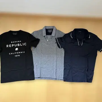 BANANA REPUBLIC 상의 3개 세트 (피케 셔츠, 티셔츠)
