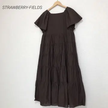 STRAWBERRY-FIELDS 롱 티어드 원피스