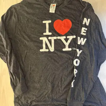 I LOVE NY 긴팔 티셔츠 그레이