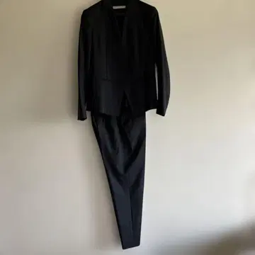 띠어리 럭스 블랙 네이비 팬츠 수트 셋업