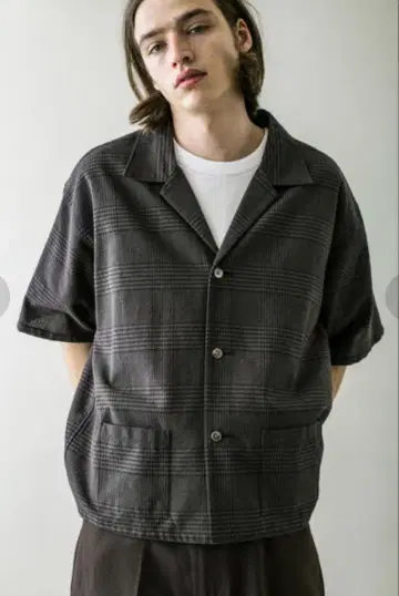 몽키 타임 BLC CHECK CROPPED OP SHIRT