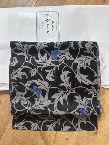 기모노 야마토 라쿠후와 오비 순수 실크
