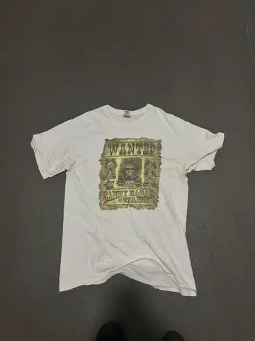 화이트 티셔츠 sammy hagar 밴 티셔츠