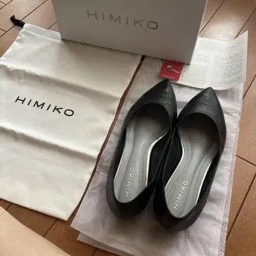 HIMIKO 블랙 펌프스 24cm 수납 가방 포함