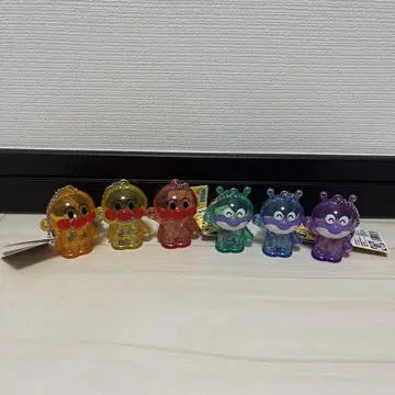 가자! 호빵맨 바스락 바스락 클리어 키링 6종 세트