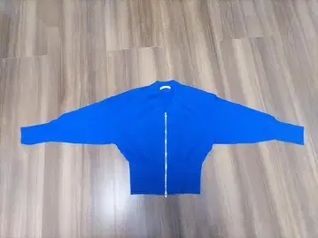 MACPHEE 드라이 레이온 집업 가디건 파랑
