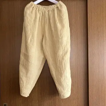 바스코 린넨 마오 팬츠 머스타드