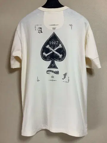 GLAD HAND 글래드 핸드 백 프린트 헨리넥 티셔츠 M