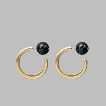새상품 HYKE 하이크 HOOP EARRINGS (LARGE)
