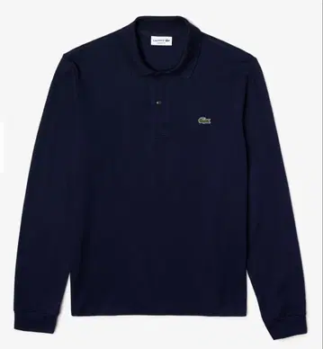 Lacoste 네이비 긴팔 피케 셔츠 M