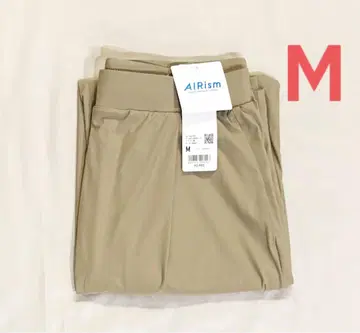 유니클로 울트라 스트레치 에어리즘 와이드 팬츠 베이지 M 사이즈 유니클로