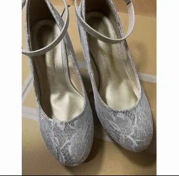 레이스 펌프스 L 24cm 브라이덜 신발