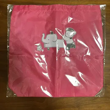 미사용 새상품  텐노지 동물원 에코백 핑크