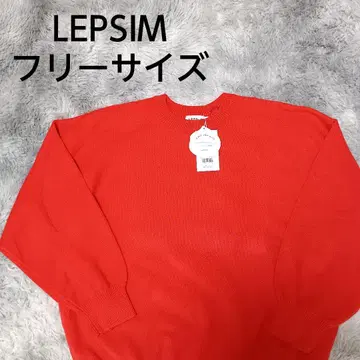 LEPSIM 렙심 니트 크루넥 레드 프리 사이즈