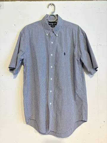 Ralph Lauren BLAKE 체크 무늬 BD 반팔 셔츠 M