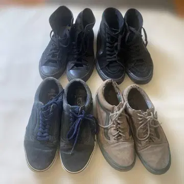Vans&컨버스 네이비 블랙 스니커즈 세트