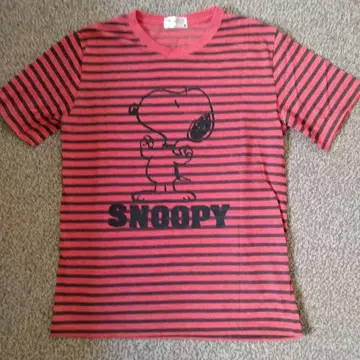 PEANUTS SNOOPY 스트라이프 티셔츠 M