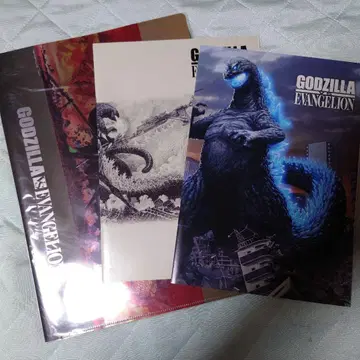 GODZILLA vs EVANGELION 클리어 파일과 노트 2장 세트