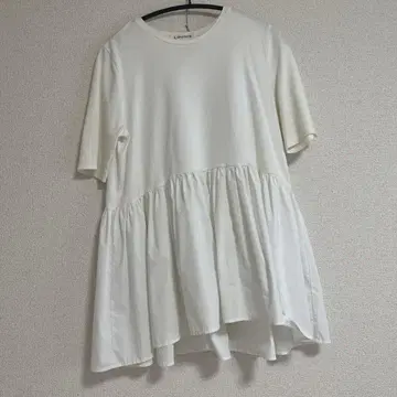 LOUNIE 화이트 튜닉 반팔 F