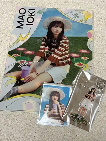 노기자카46 한여름의 전국 투어 카페 2025 이오키 마오 3개 세트