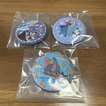 디즈니 자수 캔뱃지 3종 세트