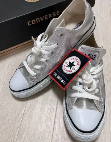 CONVERSE ALL STAR 실버 스니커즈