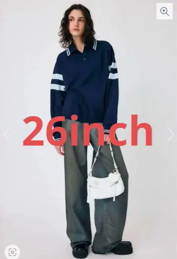 MOUSSY MIDRISE RUSTER 배기 데님 26인치
