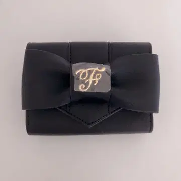 Maison de FLEUR 리본 3단 폴더형 지갑