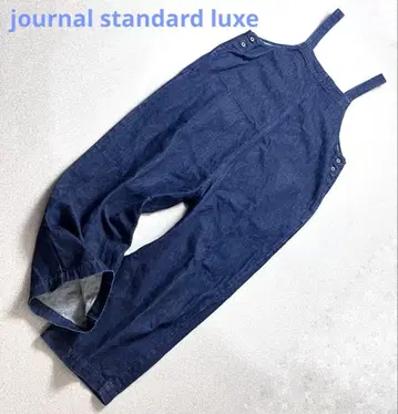 저널 스탠다드 랙스 오버 사이즈 데님 올인원 네이비
