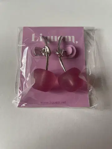 liquem 리큐엠 체리 귀걸이 매트 그레이프
