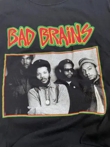 락밴드 BAD BRAINS 그래픽 티셔츠