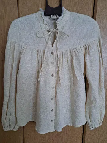 LINEN ID 긴팔 블라우스