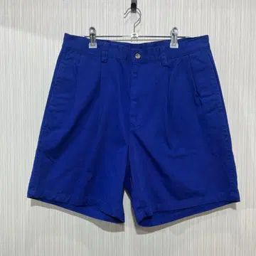 파란색 스트레이트 컷 숏 팬츠 NAUTICA 구제 의류 무릎 위 아메카지