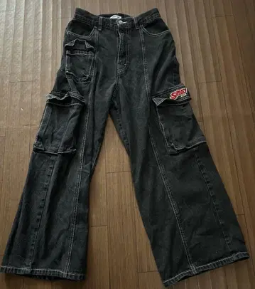 sedacle 블랙 카고 팬츠 S