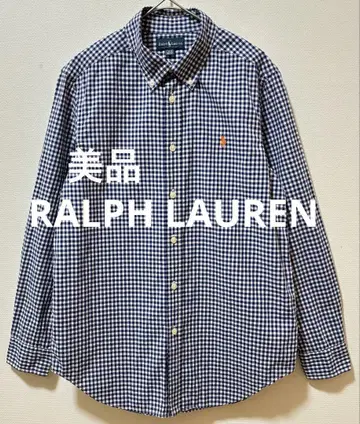 새상품급 RALPH LAUREN 랄프 로렌 포니 자수 깅엄 체크 셔츠