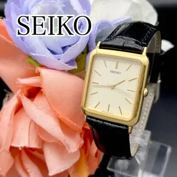 가동 손목시계 SEIKO 세이코 골드 벨트 새상품 스퀘어 F79