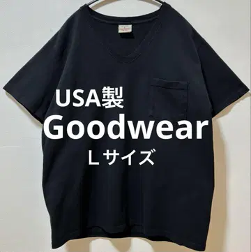 USA제 Goodwear 굿웨어 포켓 V넥 티셔츠 바디