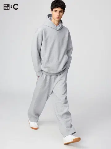 유니클로 그레이 와이드 팬츠 사이즈 XL