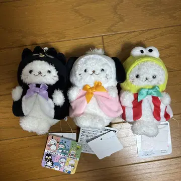 시로탄 산리오 콜라보 키링 케로케로케로피 포챠코 바츠마루