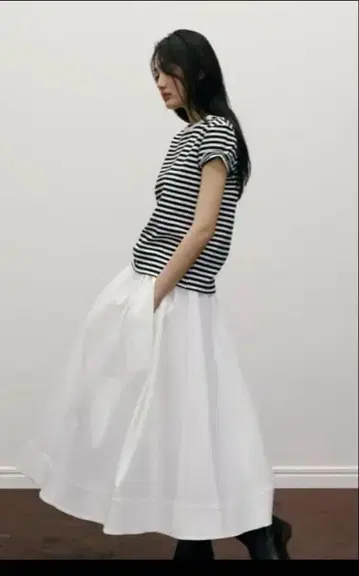 자라 케이프 미디 스커트 S