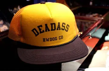 THE H.W.DOG&CO. MESH CAP YEL/BLACK