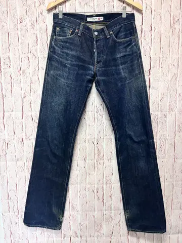 레어 유니클로 일본제 올 메이드 인 재팬 15oz 셀비지 버튼 플라이