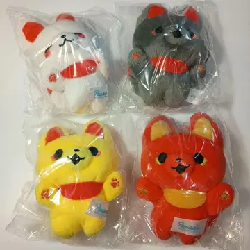 카미사마 여우와 샐러리맨 봉제 인형 마스코트 4종 컴플리트 세트