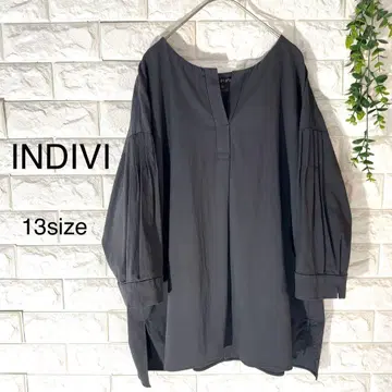 INDIVI 블라우스 13 사이즈 빅 사이즈 인디비 42 사이즈