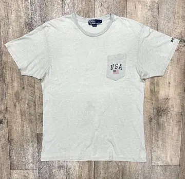 90S RALPH LAUREN 싱글 스티치 포켓 부착 반팔 티셔츠